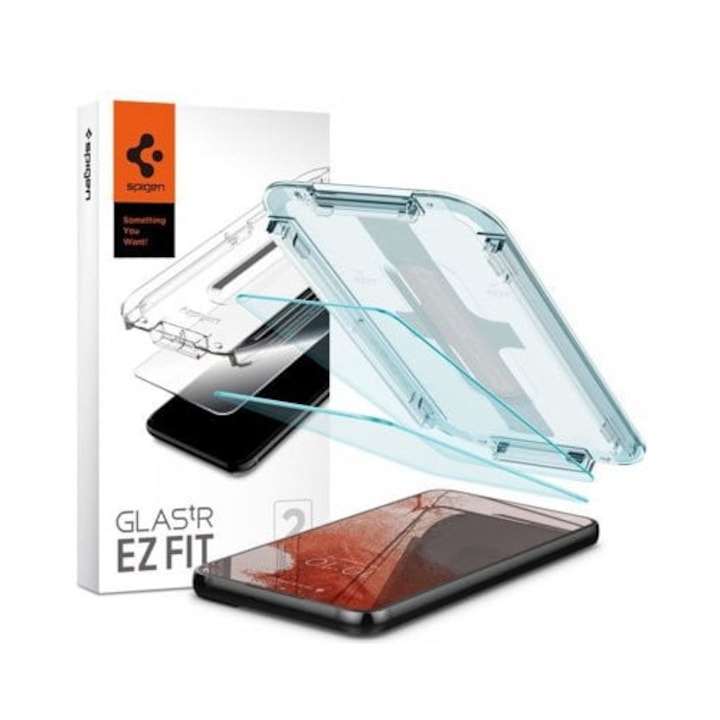 Folie din sticla SPIGEN GLAS.TR "EZ FIT" PACK DE 2 GALAXY S22 + PLUS