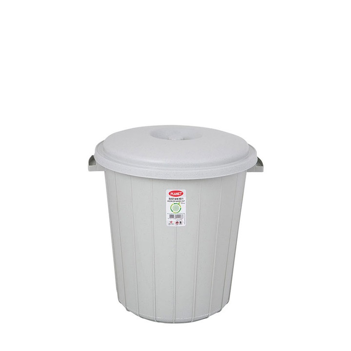 Cos de gunoi cu capac, Planet, 25l, Gri