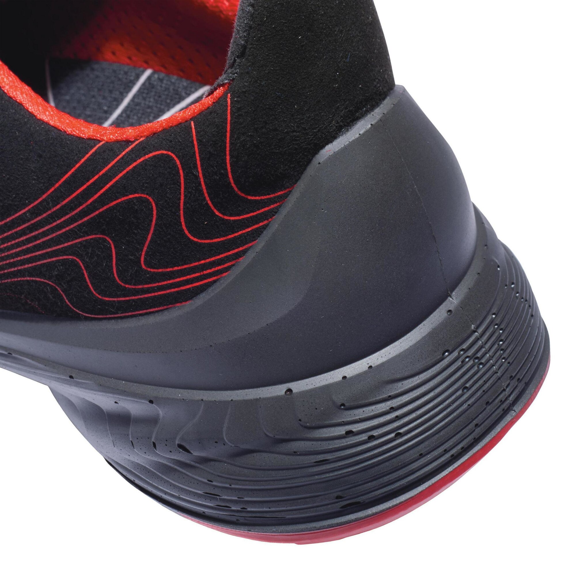uvex 1 ESD Rated Metal-Free S1 SRC Safety Trainers Black Or Black/Red