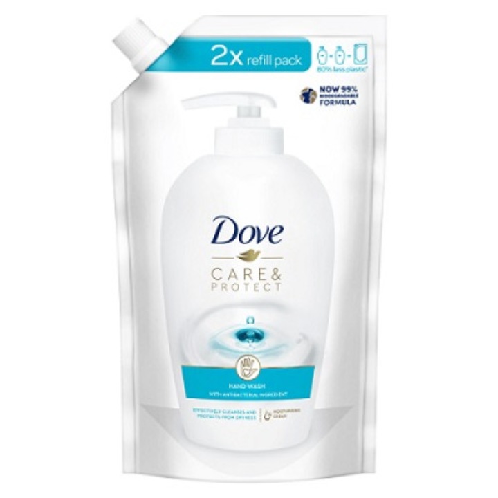 Rezerva sapun lichid Dove Care & Protect Wash, 500 ml