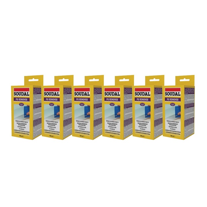 Set 6 - Curatator pentru spuma tare, Soudal, 100 ml
