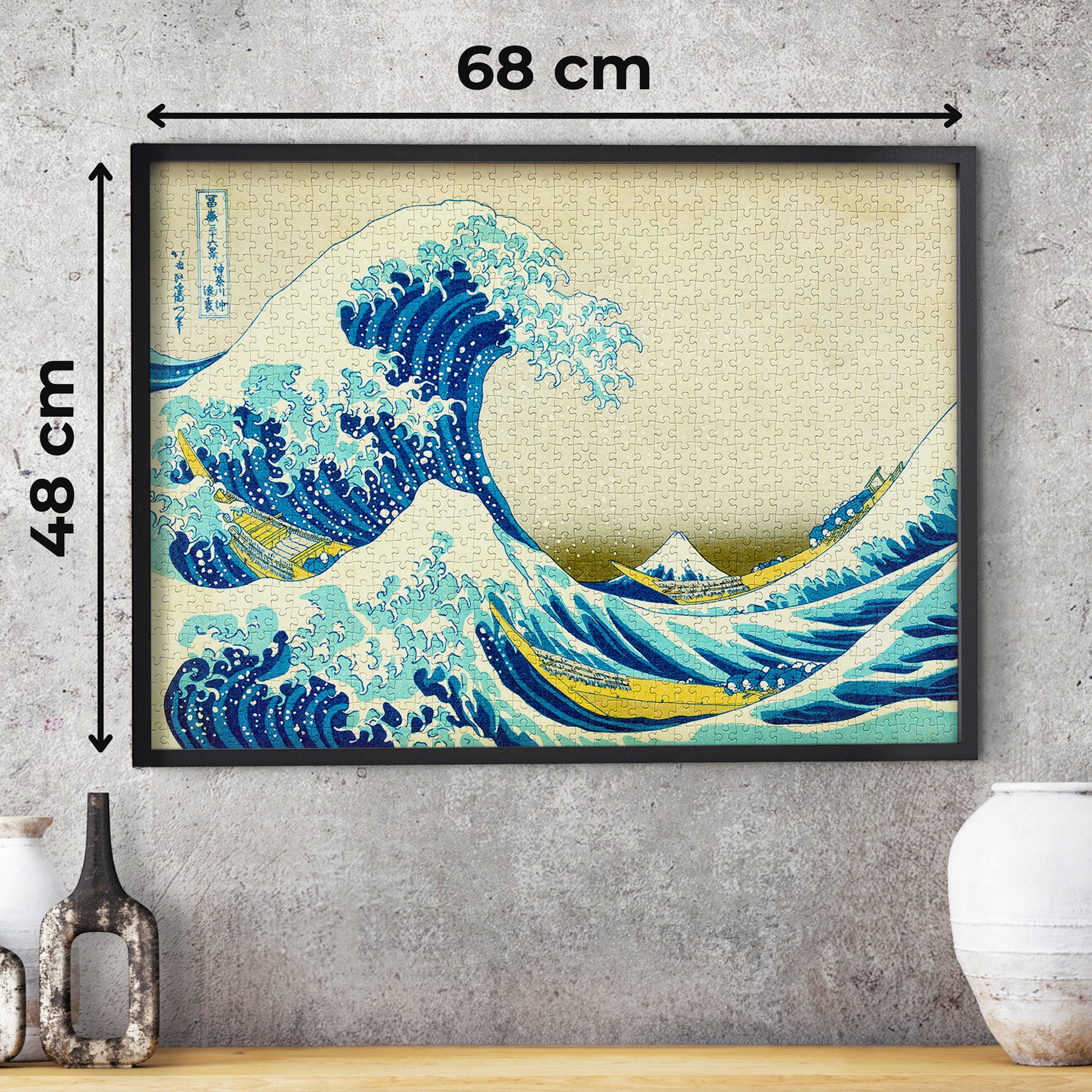 Puzzle 1000 Piese ENJOY – Great Wave off Kanagawa, Marele Val
