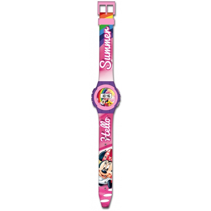 Ceas Minnie Mouse digital mana, Hello Summer Roz