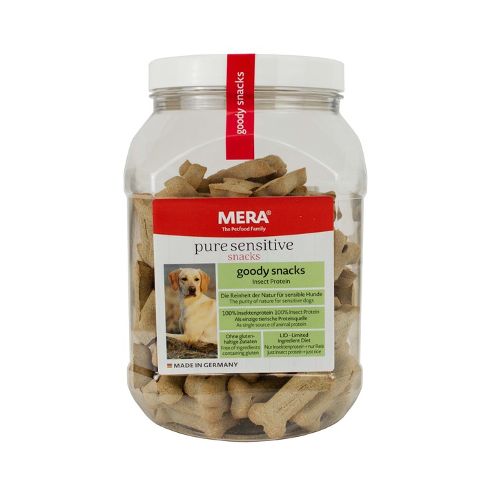 Recompense pentru caini Mera Goody Snack, Proteina de insecte 600g