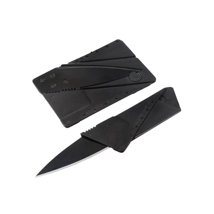 Cutit Card, de purtat in portofel, Card Sharp Lama Inox Chirurgical 76mm