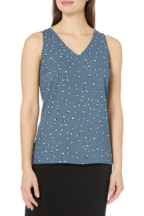 Top de damă Lark & Ro, cu decolteu în V, Gri