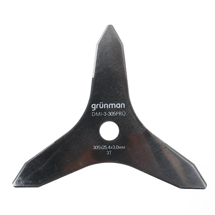 Диск за косачка Grunman, Стомана, 3 ножа, Диаметър 30,5 см, Дебелина 3 мм