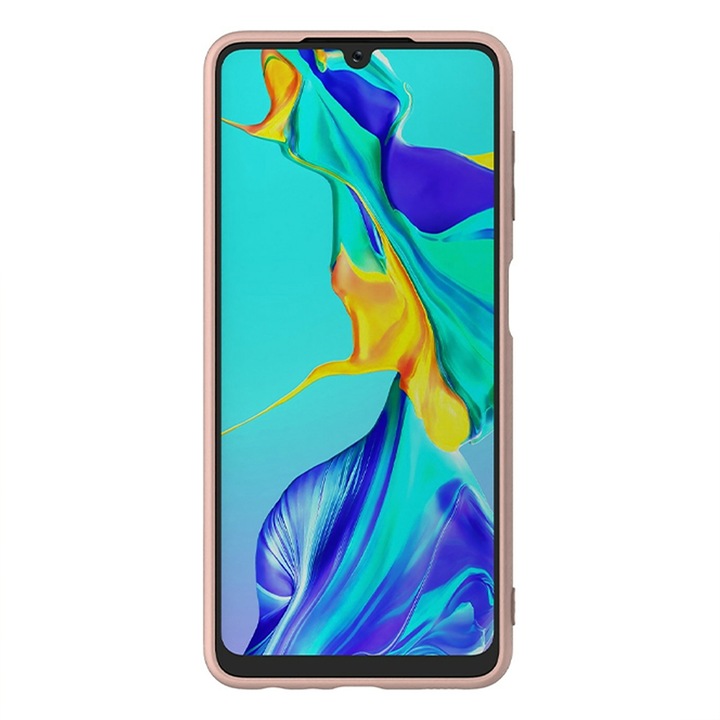 Szilikon tok Samsung Galaxy M22 készülékhez, HighQuality Perfect Fit Slim, Optim Protection, Pink