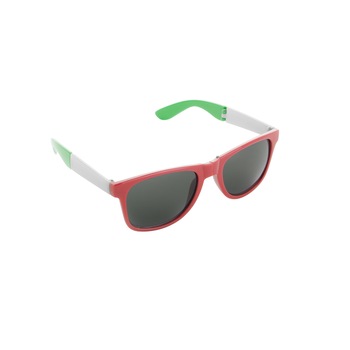 Evolt - Слънчеви очила, пластмасови, сгъваеми, UV 400, Червен/Бял/Зелен