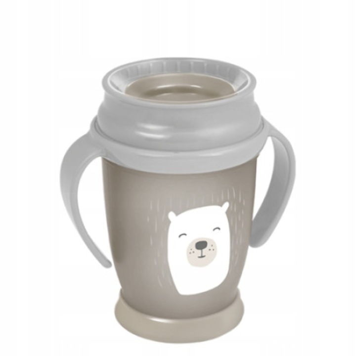 Чаша за бебета, Lovi, 250 мл, +9 месеца, бежова