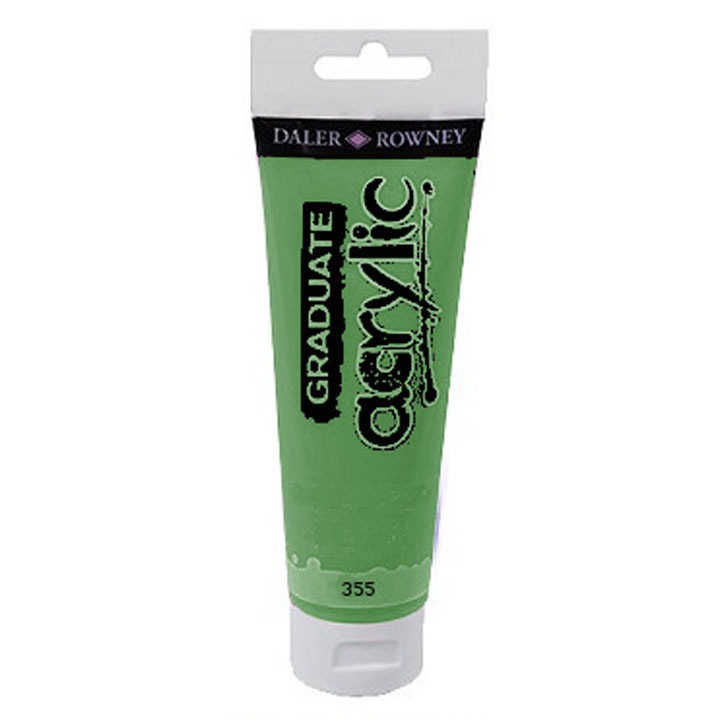 Vopsea acrilica, Daler-Rowney, 120 ml, Verde