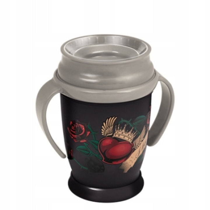 Чаша за бебета, Lovi, 250 мл, +9 месеца, черна