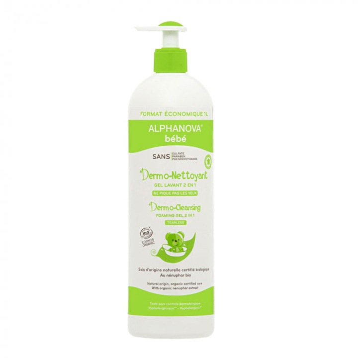 Lotiune de curatare pentru bebelusi, Alphanova, Hipoalergenic, Hidratant, 1l