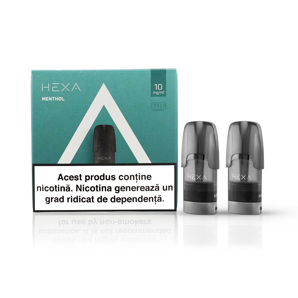 2 db HEXA Menthol patron készlet, Hexa elektronikus cigaretta folyadék ...