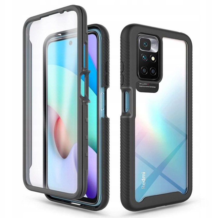 tok fixGuard Defense360 Pro + képernyővédő fólia Xiaomi Redmi 10 2021 / Redmi 10 2022 telefonhoz, fekete