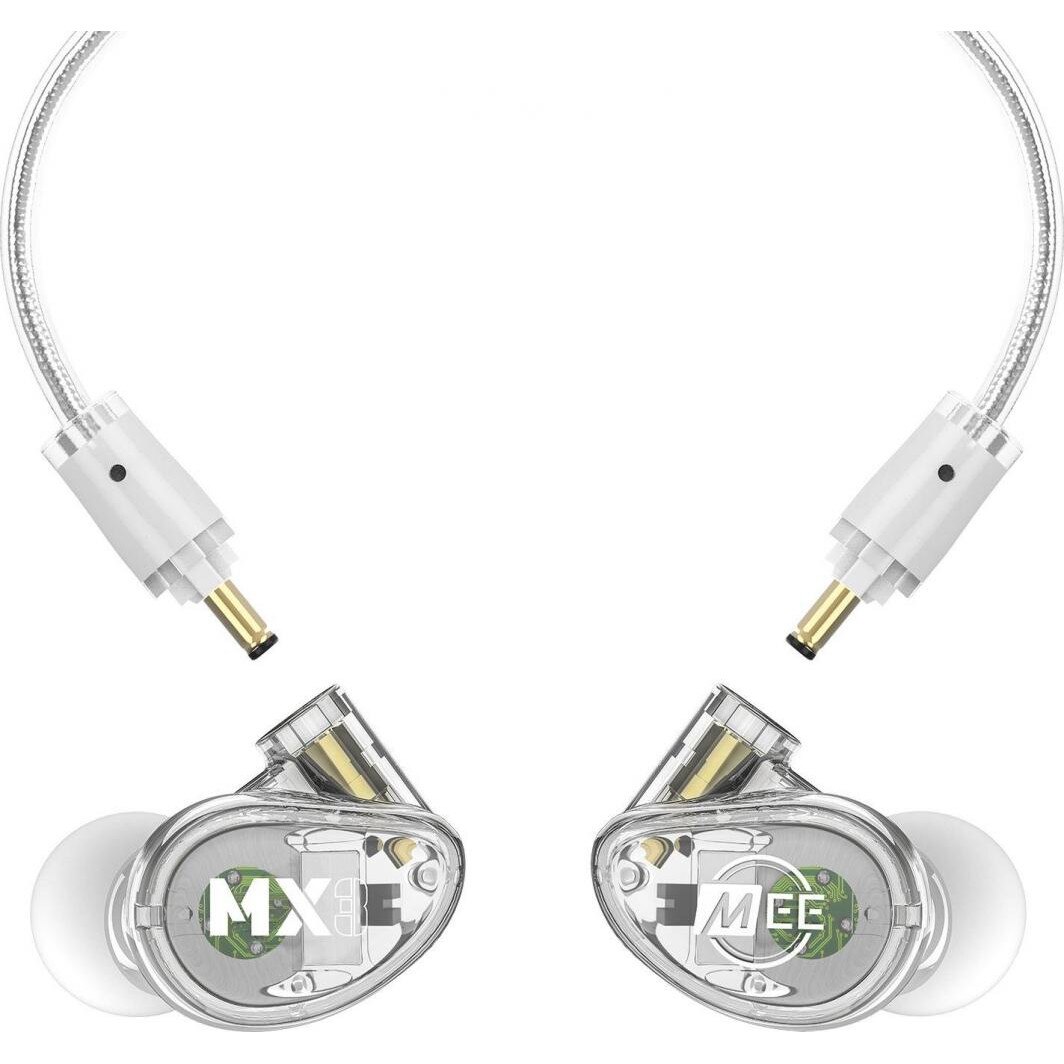 Casti MEE Audio MX3 Pro, Cu fir, 10g, 110 dB, Transparent