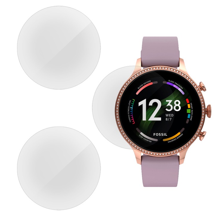 3 db szilikon SILKASE regenerálódó fólia Fossil Gen6 FTW6080 42mm, Full-display