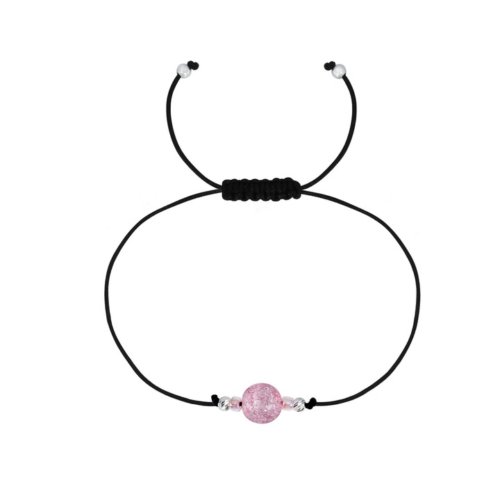 Friendship II gyerek karkötő, állítható zsinórral 24 cm, 925 ezüst, ékszerdobozsal