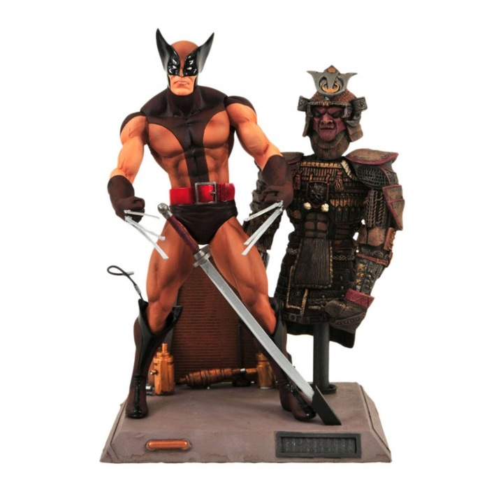 Figurina Marvel Brown Costume Wolverine, 18 cm, Multicolor