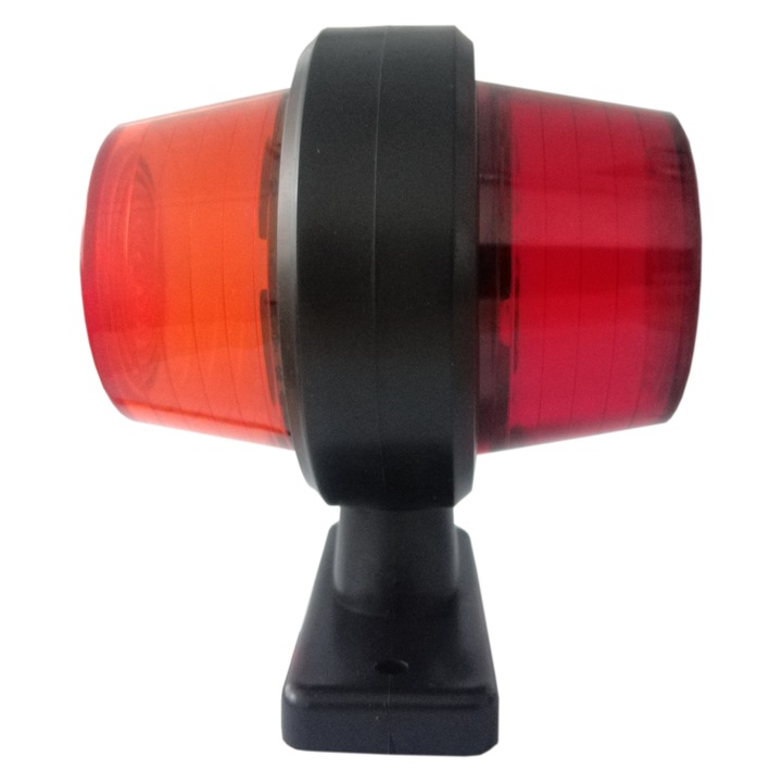 Set 2X LED Lampa Laterala Flexzon, Pentru Gabarit, Potrivit Pentru Amplasarea Oglinzii, Rosu si Galben