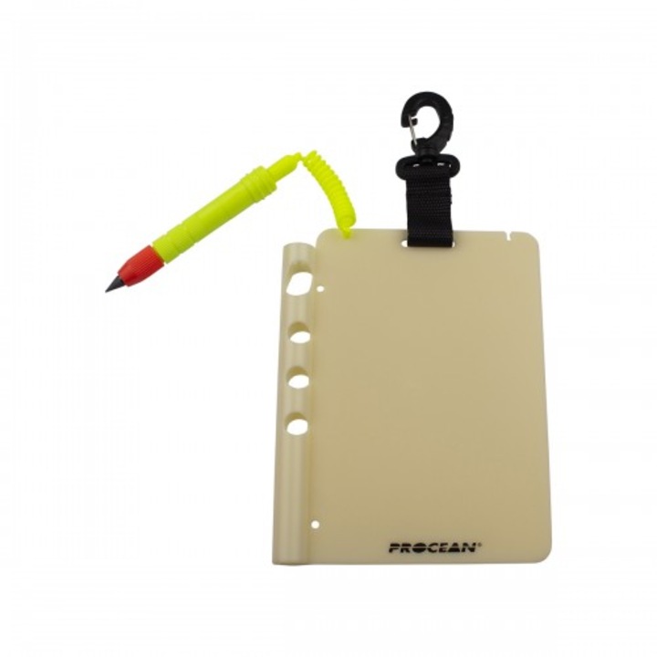 Tablita fosforescenta notite subacvatice cu creion grafit, Procean12,5 x 17,5 cm