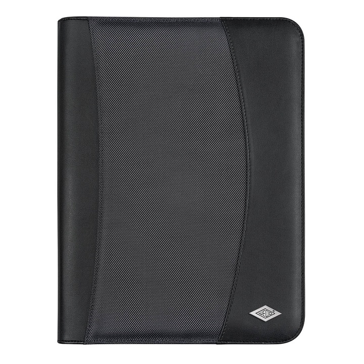 Mapa conferinta Wedo Elegance A4 imitatie piele neagra cu bloc notes