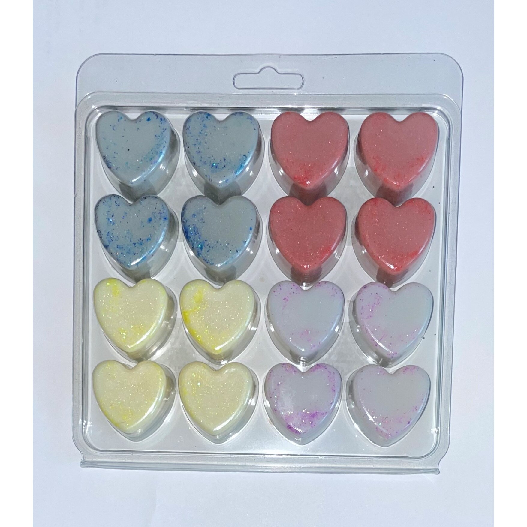 Комплект сърца от натурален соев восък за нея и него, восъчни топилки ...