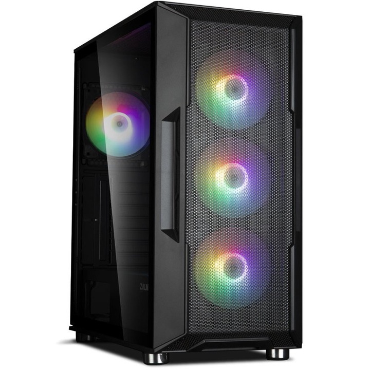 Компютърна кутия Zalman i3 NEO TG, Черен, Middle Tower