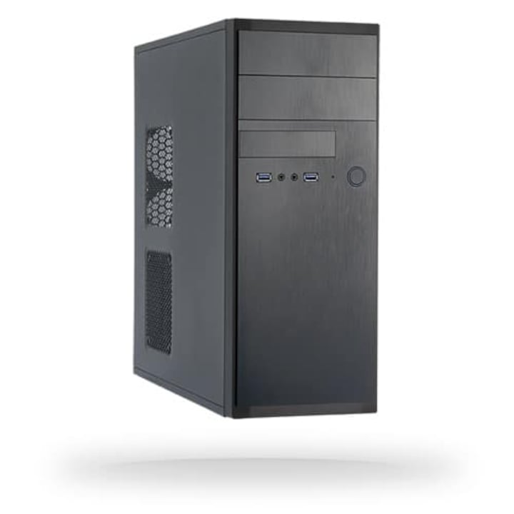 PC кутия Chieftec HQ-01B HQ-01B-350S8, Micro ATX, Черен