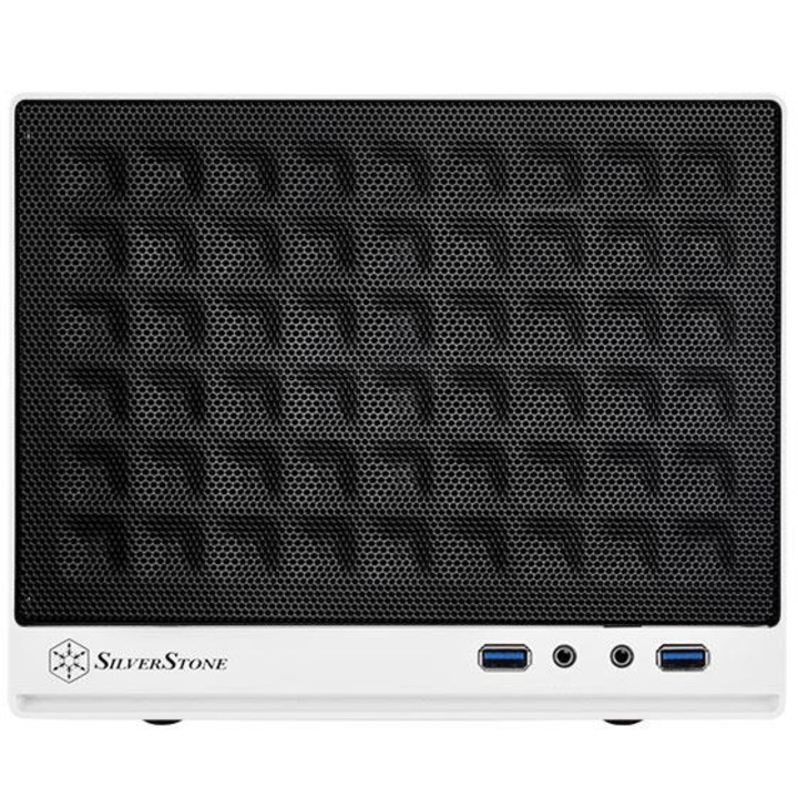 Компютърна кутия SilverStone SG13, SST-SG13WB, Mini DTX, Mini ITX, Черно и бяло