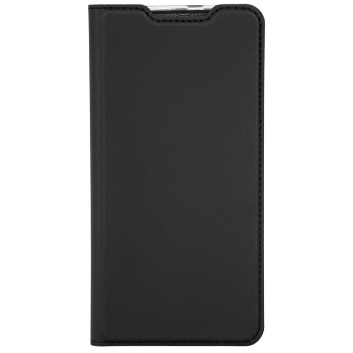 Калъф за Sony Xperia 5 II, Магнитно затваряне, вътрешен джоб за карта, Еко кожа, Черен