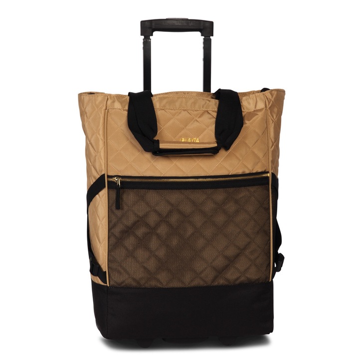 Geanta cumparaturi cu role, Punta, F10422, Bej