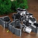 Set 16 forme de prajituri La Cucina, Tematica Craciun, Inox, 5x1.5cm, Argintiu