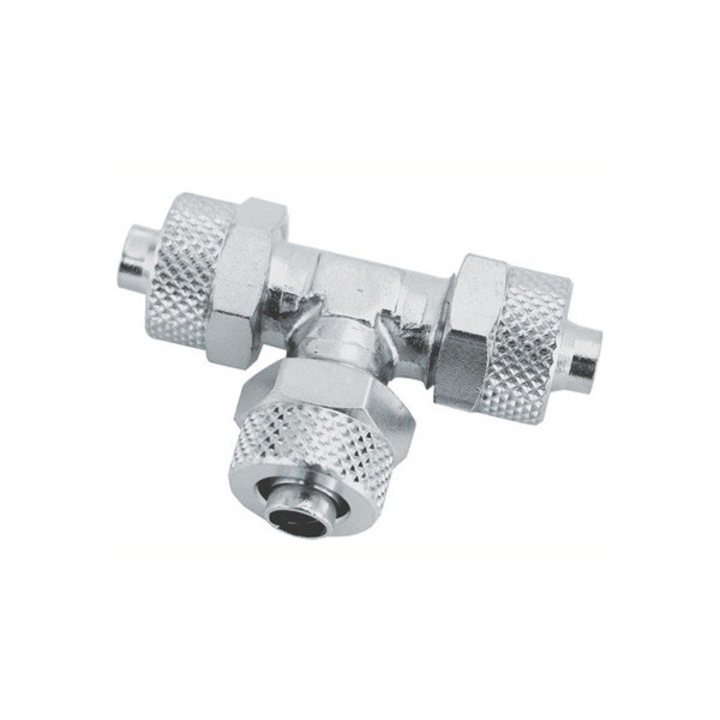 Fiting aer comprimat tip T exterior 1/4" imbinare furtun 6x4mm MA0193.50