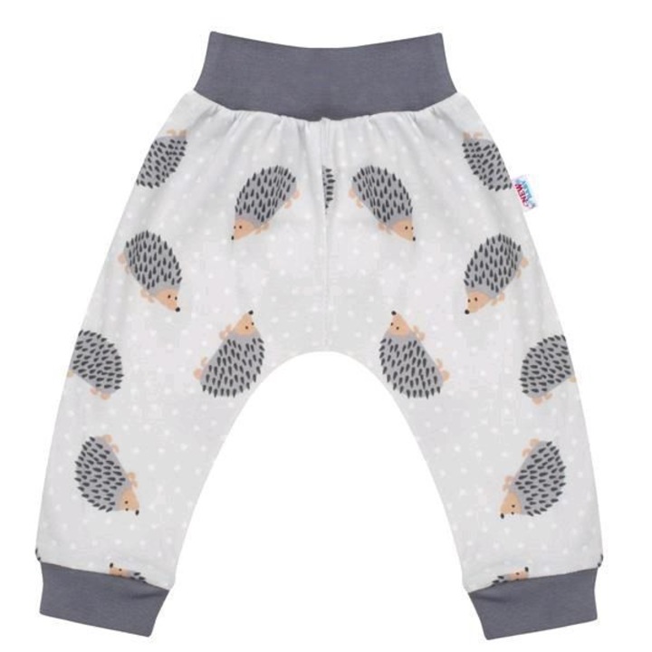 Pantaloni copii, New Baby, Bumbac, Gri