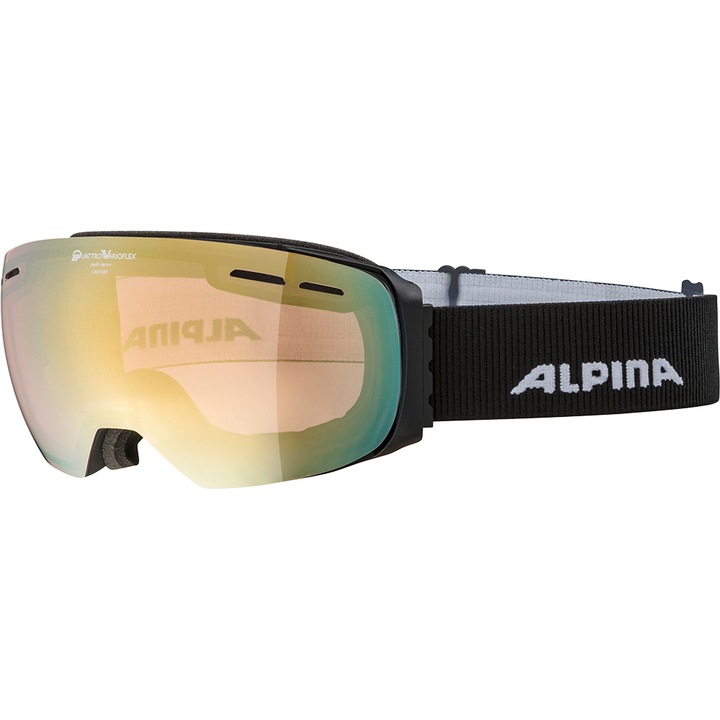 Ochelari Alpina Granby QV black matt/lightgold sapphire