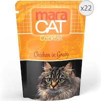 Hrana umeda pentru pisici Maracat Cocktail Chicken in Gravy, 22x100g