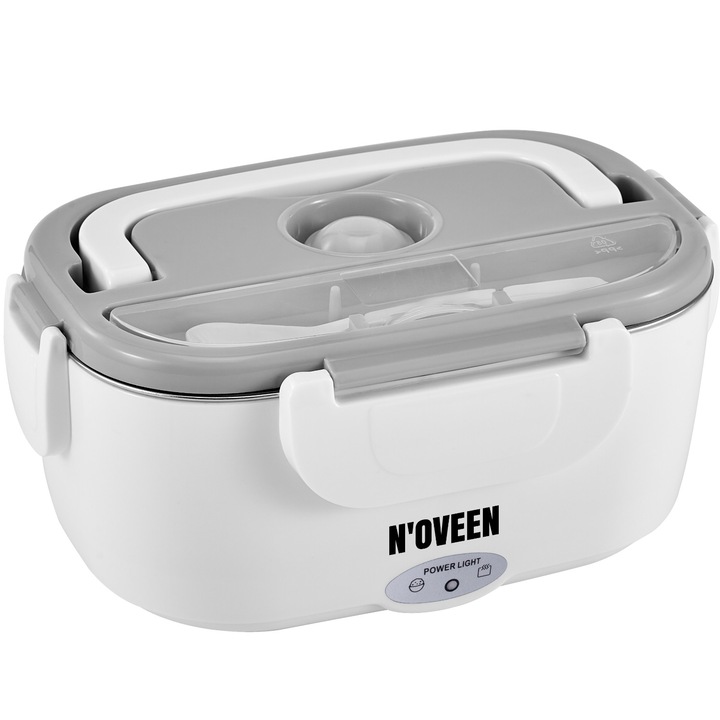 Cutie electrica pentru incalzirea pranzului, Noveen, LB410, Gri