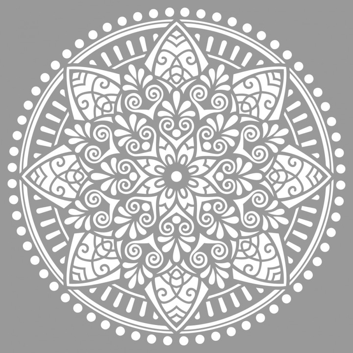 Sablon 890x890mm grosime 0.5mm Refolosibil Mandala African - SP538989