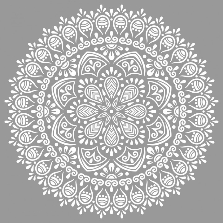 Sablon 890x890mm grosime 0.5mm Refolosibil Mandala Tribal - SP508989