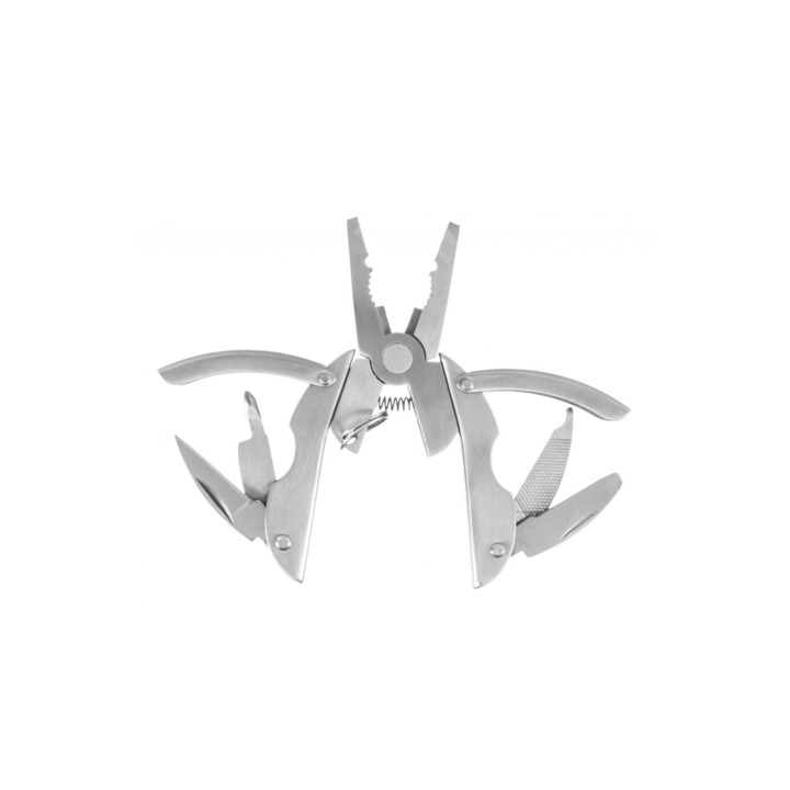 Kulcstartó Multitool KeyBug 6 az 1-ben, rozsdamentes acél, rovaros kivitel, 5 x 3,5 x 1 cm, praktikus, ezüst, Doty