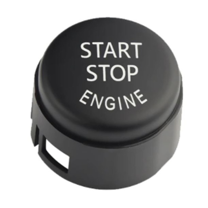 Buton Capac Start Stop Negru Compatibil BMW Seria 5 6 7 GT F01 F02 F07 F10 F11 F12 F13