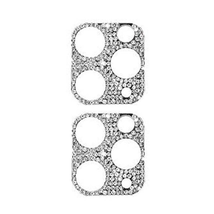 2 hátsó kameravédő edzett üveg készlet, amely kompatibilis az iPhone 11 Pro / 11 Pro Max, ASKSA, ezüst telefonnal