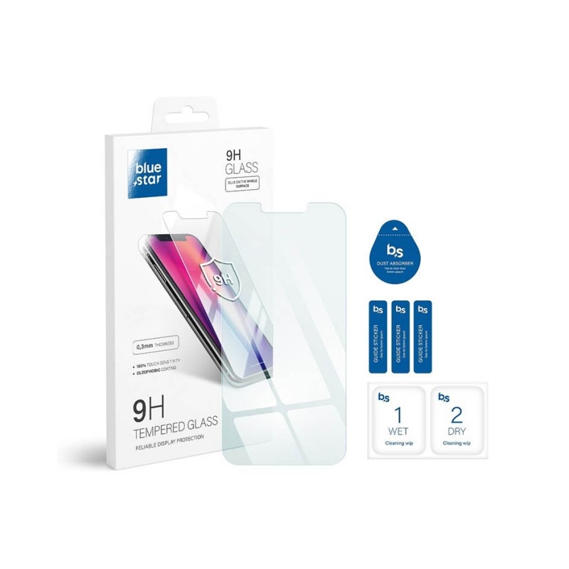 Folie Sticla Securizata Bluestar Pentru iPhone 13 / 13 Pro, Full Cover Transparenta