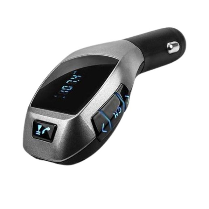 Car Kit Auto Bluetooth cu functie de modulator FM, model X6