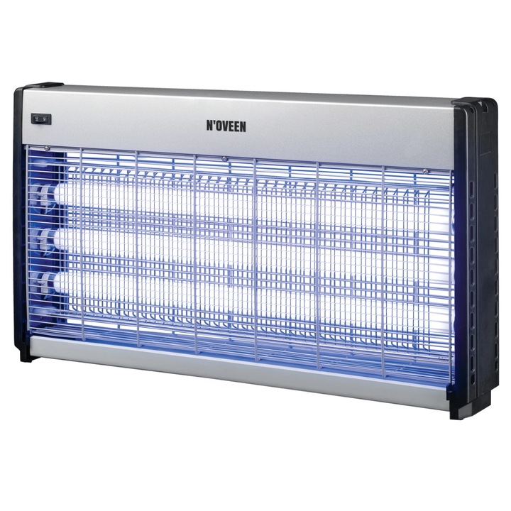 NOVEEN IKN60XXL Elektromos rovarlámpa, 3 x UV, LED, 60 W, 3000 V, ezüst / fekete
