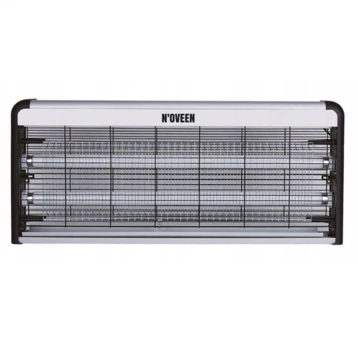 Noveen IKN240 Elektromos rovarlámpa, 2 x UV, LED, 40 W, 3000 V, ezüst / fekete