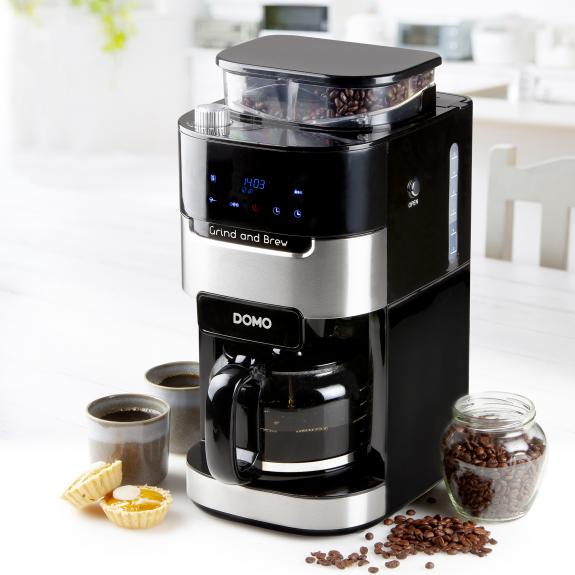 Filtru cafea cu rasnita incorporata Domo DO721K, 900 W