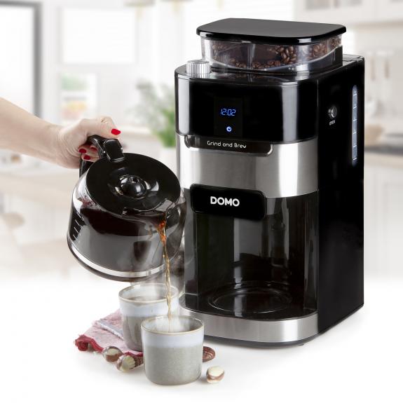 Filtru cafea cu rasnita incorporata Domo DO721K, 900 W