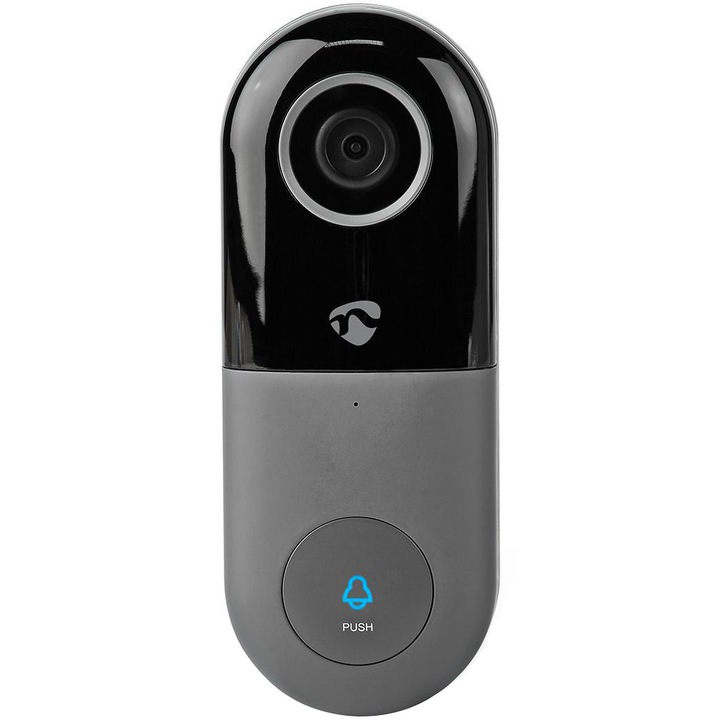 Sonerie Smart Video Nedis WIFICDP10GY SmartLife Wi-Fi, 1080p, IP54